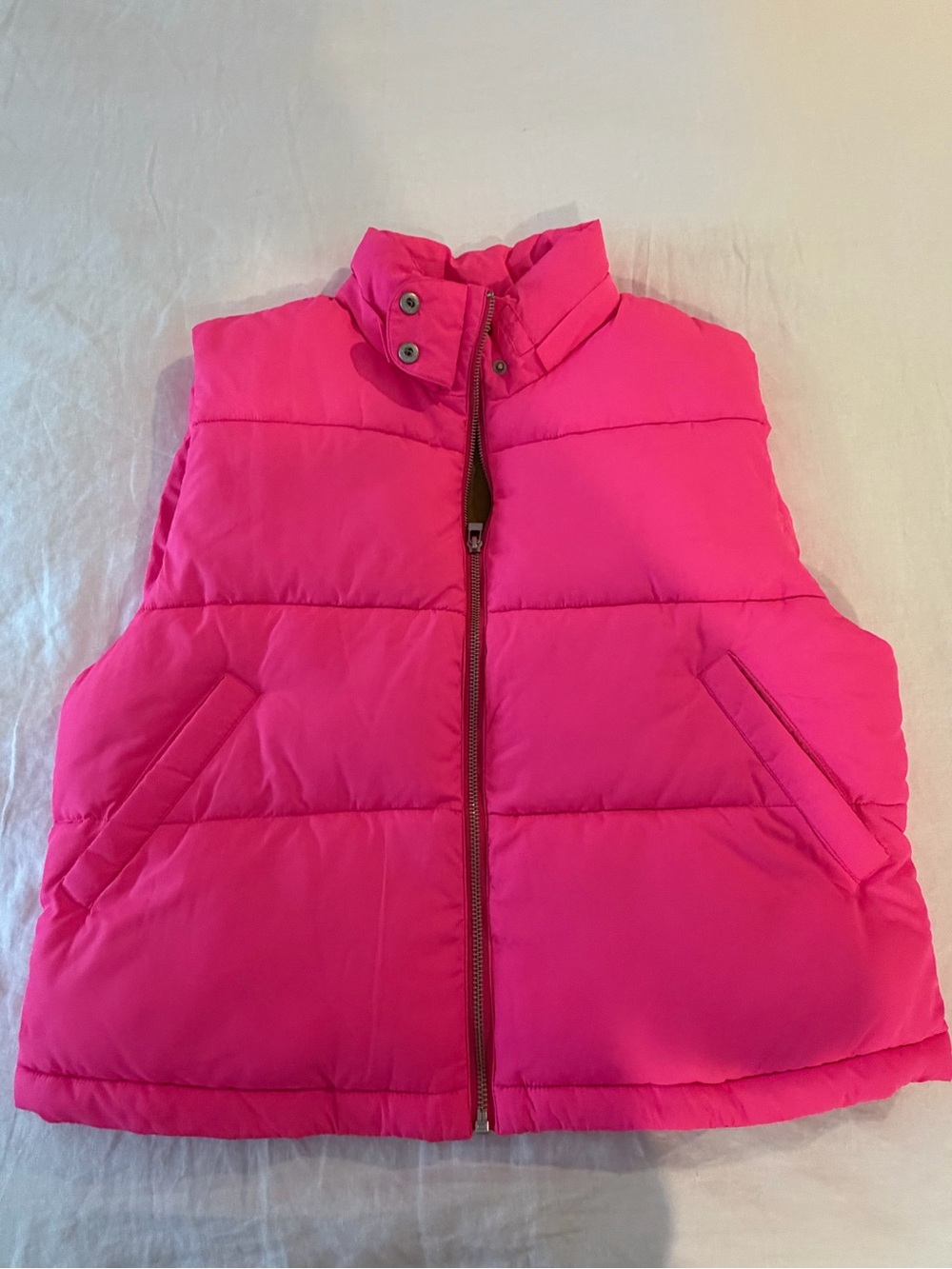 Anthropologie Hot Pink Puffer Vest